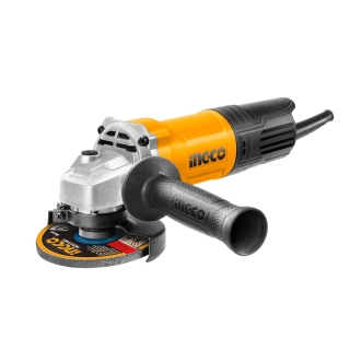 INGCO Angle Grinder, 100mm | 750W | 12000 RPM Power Grinder, Electric Metal Grinder with 1pcs Auxiliary Handle