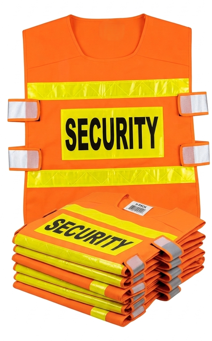 toolspro security safety jacket orange