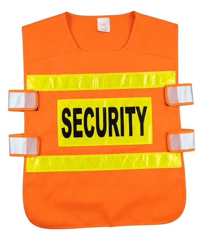 toolspro security safety jacket orange