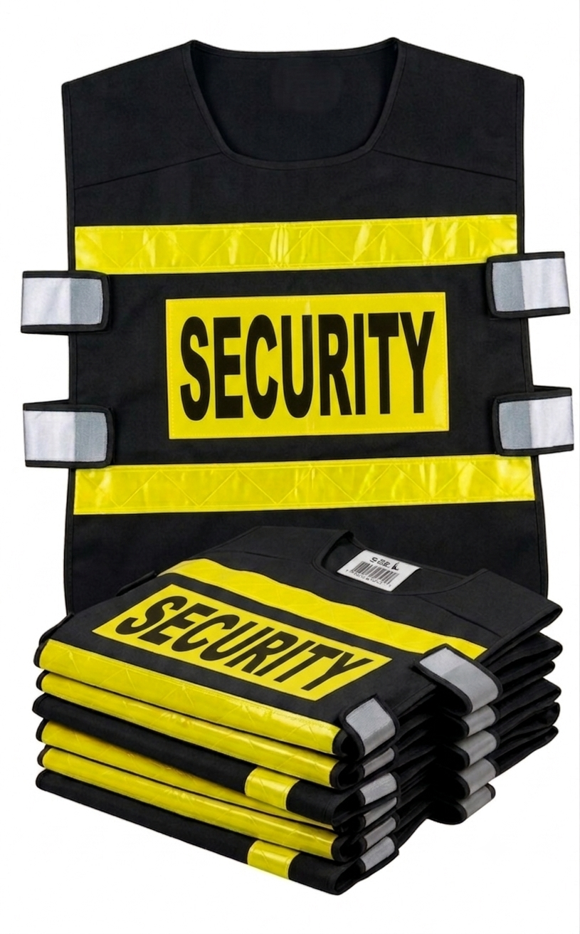 toolspro security safety jacket black