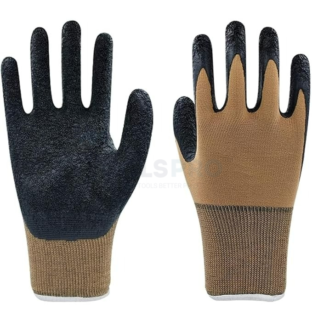 ToolsPro Brown (PU Coated) Safety Hand Gloves (4)