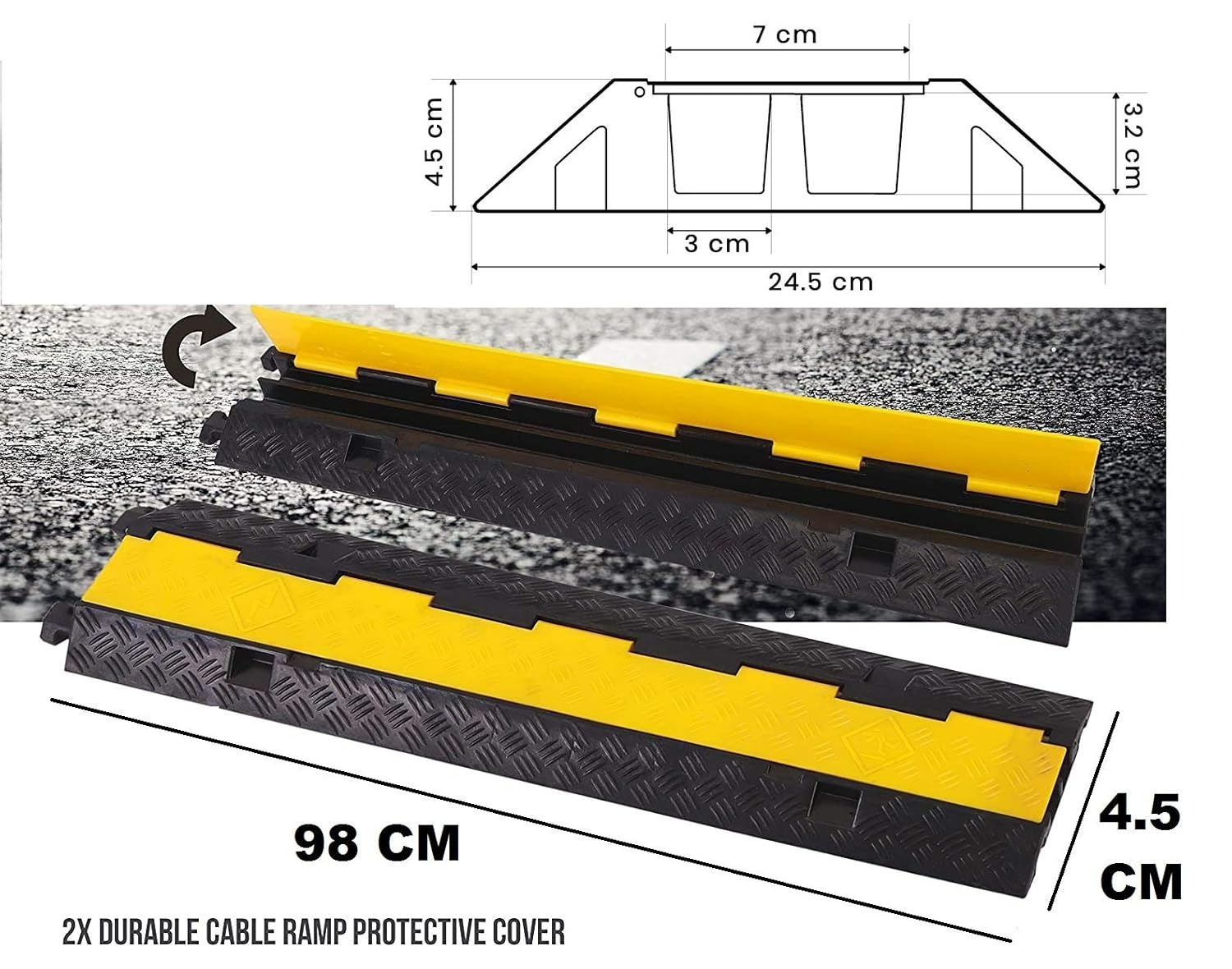 ToolsPro Cable Protector 2 Channel