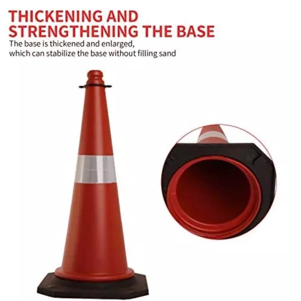 ToolsPro Traffic Cone Rubber Base 750mm Single Strip