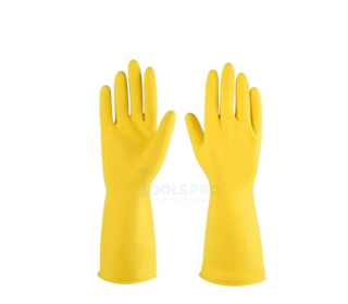 ToolsPro Yellow Heavy Duty Rubber Hand Gloves