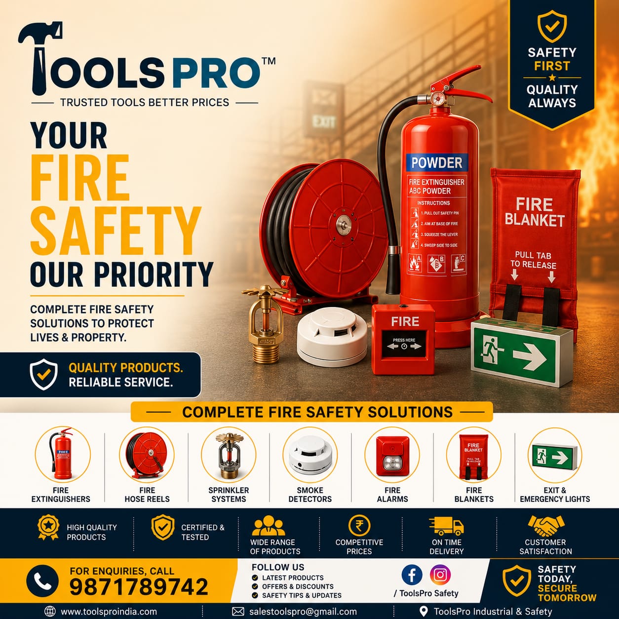 Toolspro fire safety