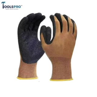 toolspro latex coated industrial safety gloves