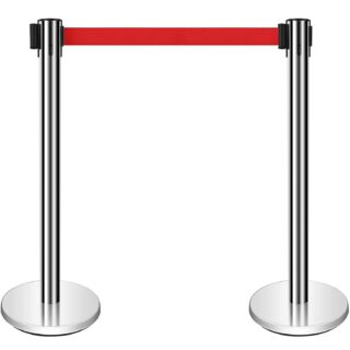 Toolspro Silver Queue Manager Stanchion Post