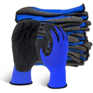 toolspro latex coated industrial safety gloves
