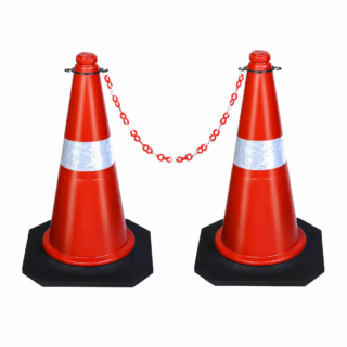 toolspro safety cone 2 chains (3)