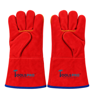 Toolspro heat resistant Red leather gloves