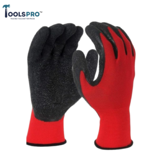 toolspro latex coated industrial safety gloves